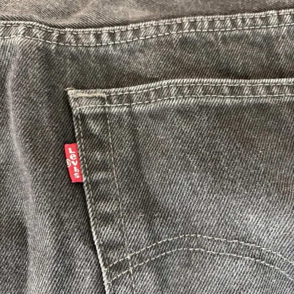 Levi's Jeans Men's 48x34 (44x33) Straight Leg‎ Black Denim Baggy Streetwear